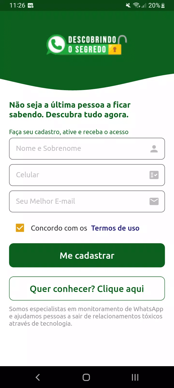 Captura de tela do aplicativo 2